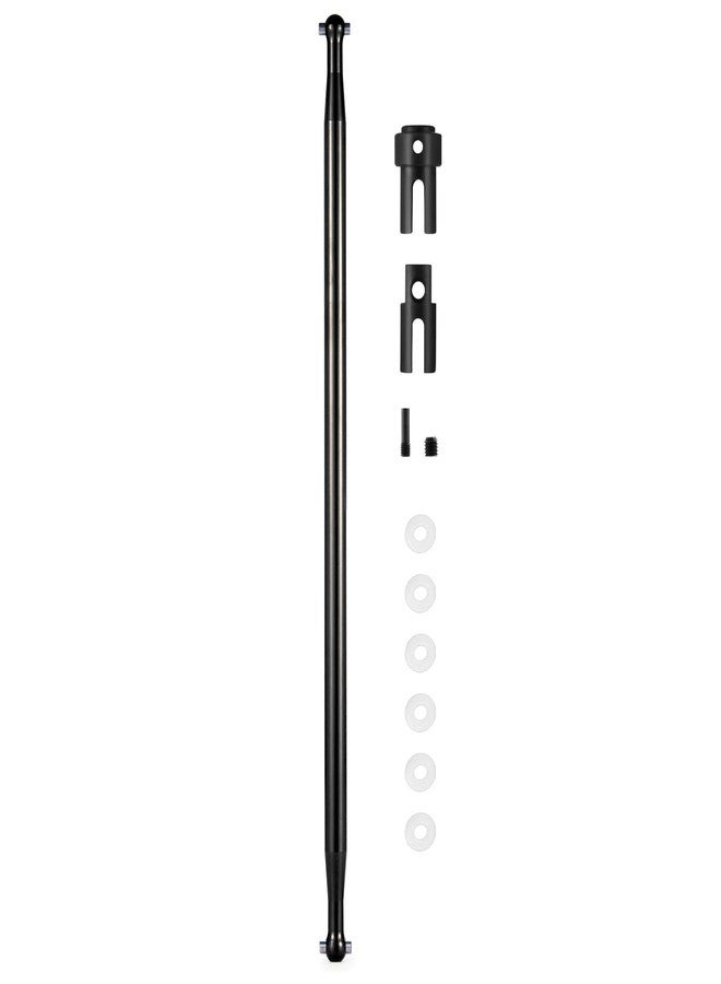 JGGZONE Tra-xxas Aluminum Alloy Slash VXL 4x4 Big Bone Center Driveshaft Outdrives 1/10 RC Upgrades Parts (Black) - Image 2